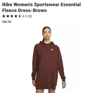 Nike Women's Sportswear Essential Fleece hoodie Brown